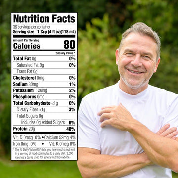 Medtrition Gelatein Protein Snack - Sugar Free, 20g Protein, 4 Fl Oz (Pack of 12)