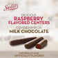 Sweet Candy Company Milk Chocolate Fruit Flavored Sticks - Gourmet Chocolate Covered Sticks, Orange And Raspberry, Gift Idea For