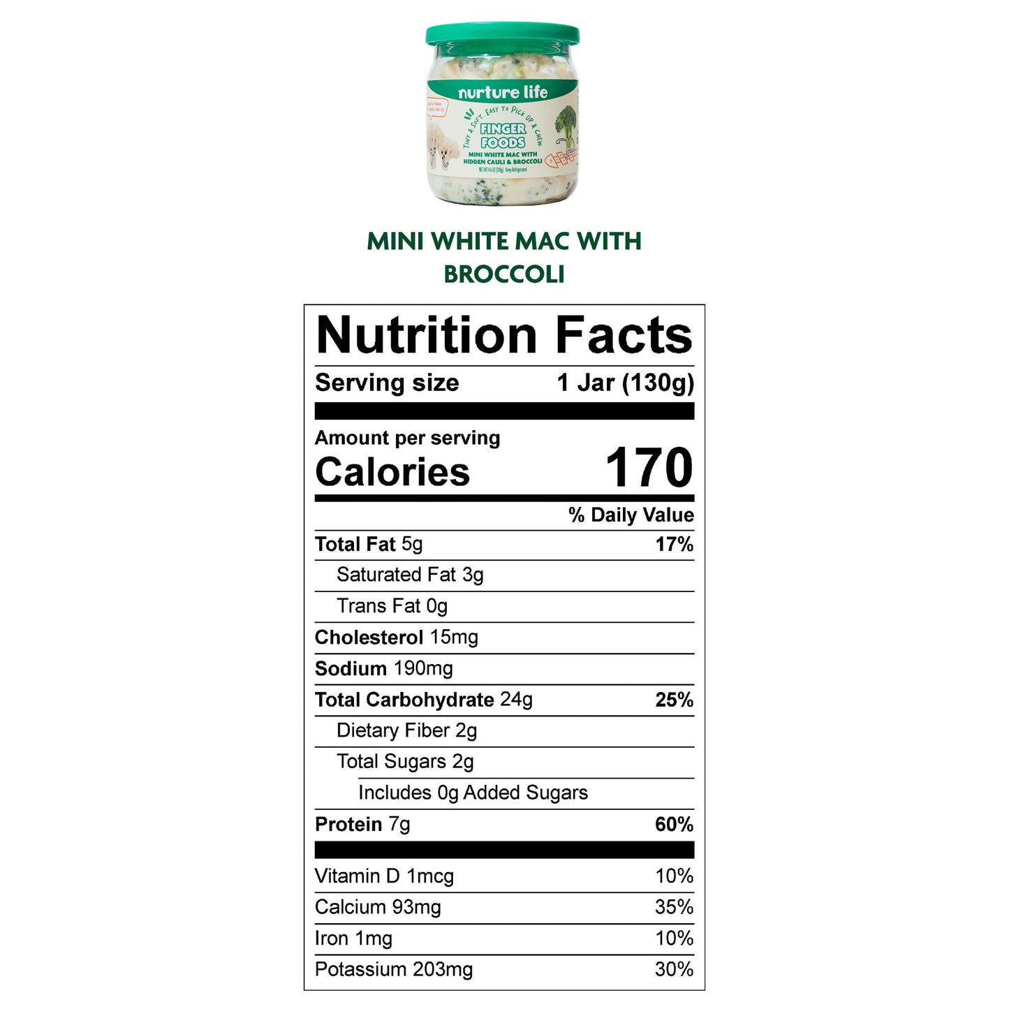 Nurture Life Finger Foods, Mini White Mac And Cheese, Freshly Made Baby & Toddler Meals, Stage 3 Finger Foods For Self-Feeding R