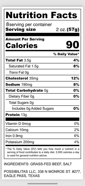 SECA - Carnivore Chips - 1lb bag, Natural, Grass fed Beef and Salt, Carne Seca- Keto, Carnivore, Paleo, 1 pound bag