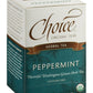 Choice Organic Teas Organic Peppermint Tea - Caffeine Free - 16 Herbal Tea Bags - 1 Pack - Compostable