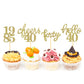 24 Pcs Glitter 40Th Birthday Cupcake Toppers For Celebrating Forty Years Old Birthday Party Decorations (Gold New)