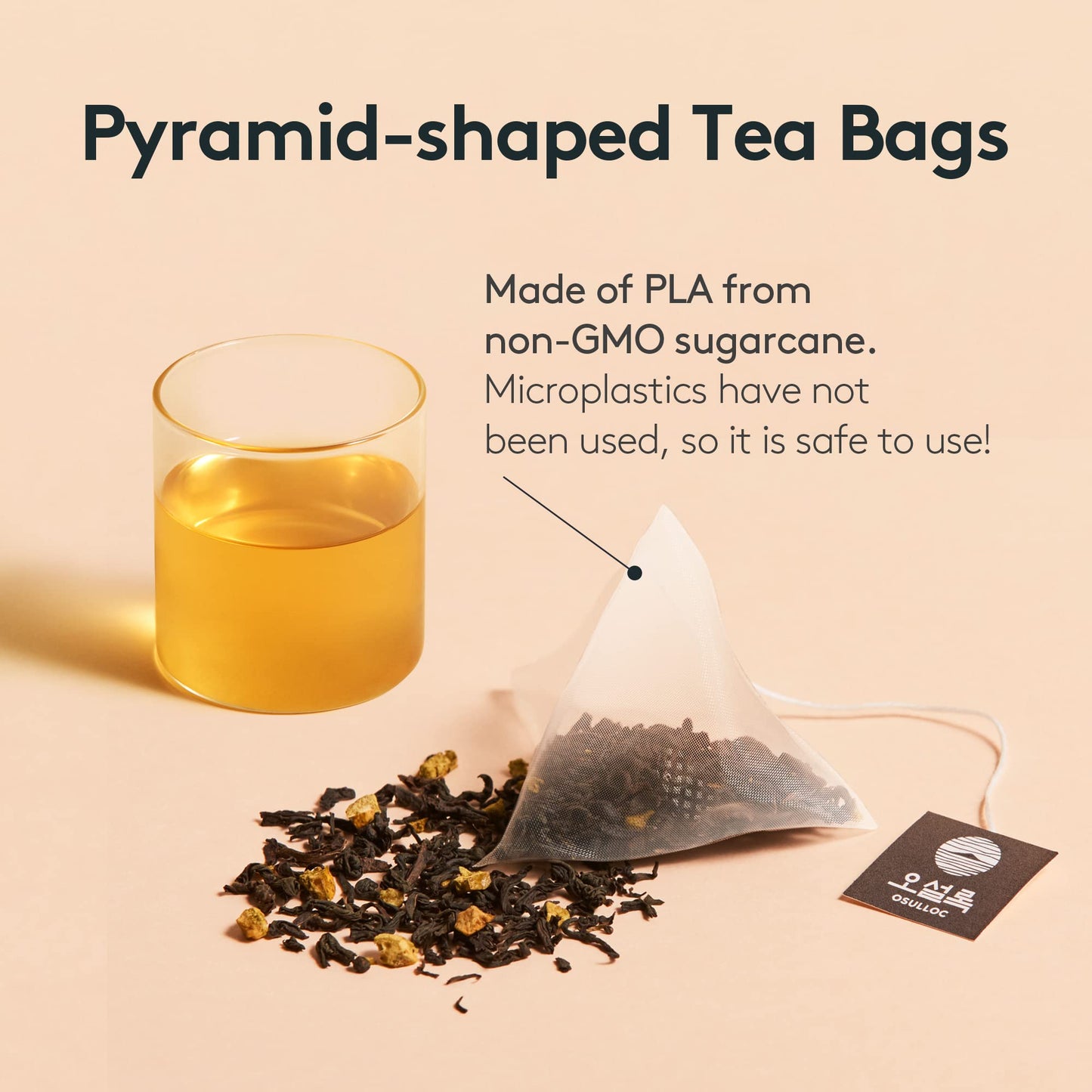 Osulloc Tangerine Tea (Refreshing Jeju Tangerine Flavor) | Korean Premium Blended Tea Bag | Sweet Fruit Tea | 20 Count Tea Bags,