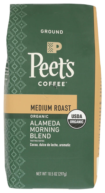 PeetS Coffee & Tea Organic Alameda Morning Blend Medium Roast Coffee  10.5 Oz