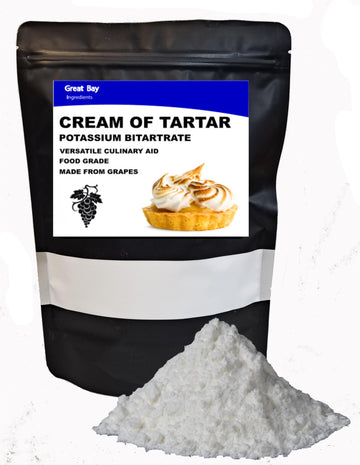 Cream of Tartar (Potassium Bitartrate) 24 OZ Versatile Baking, Brewing Ingredient and Culinary Aid. (Medium 24 OZ)