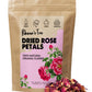 Khwan'S Tea Premium Dried Rose Petals - Plant-Based & Edible Flowers For Baking Decoration, Desserts, Syrup, Diy Crafts, Candle,