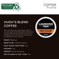 Laughing Man Hugh s Blend Keurig Single-Serve K-Cup Pods, Medium Roast Coffee, 60 Count (6 Packs of 10)