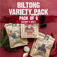 Righteous Felon Biltong Beef Jerky Variety Pack | South African Biltong Snack Packs For Mature-Themeds | High Protein, Keto-Friendly, Low Sugar | Made With Enhanced Meats | Beef Jerky Gifts For Men | 6 Pack