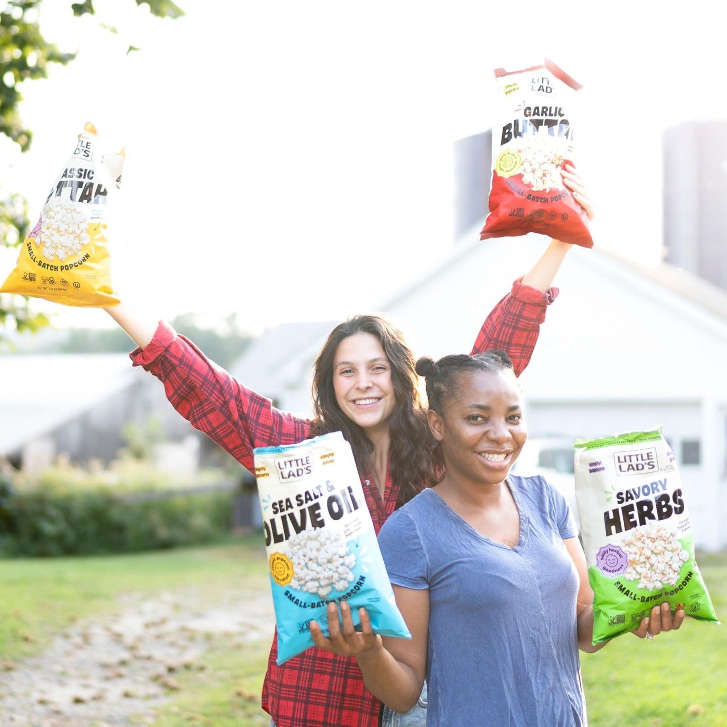 Little Lads Healthy Popcorn (Sea Salt & Olive Oil) - Vegan, Gluten-Free, Non-Gmo Mediterranean Style Popcorn With Fresh Sea Salt