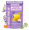 MOONG PANI Vegetable Broth Powder, Natural Veggie Soup Lower Sodium (Roasted Garlic & Turmeric) Keto Friendly, Vegan, High Fiber