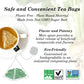 Wild Bliss Organic Elderflower Herbal Tea - Caffeine Free Tisane - 20 Plant Based Tea Bags