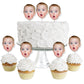 Big Dot Of Happiness Fun Face Cutout Cupcake Toppers - Custom Photo Dessert Picks, One-Of-A-Kind Fun, Personalized Party Decorat