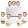 Big Dot Of Happiness Fun Face Cutout Cupcake Toppers - Custom Photo Dessert Picks, One-Of-A-Kind Fun, Personalized Party Decorat