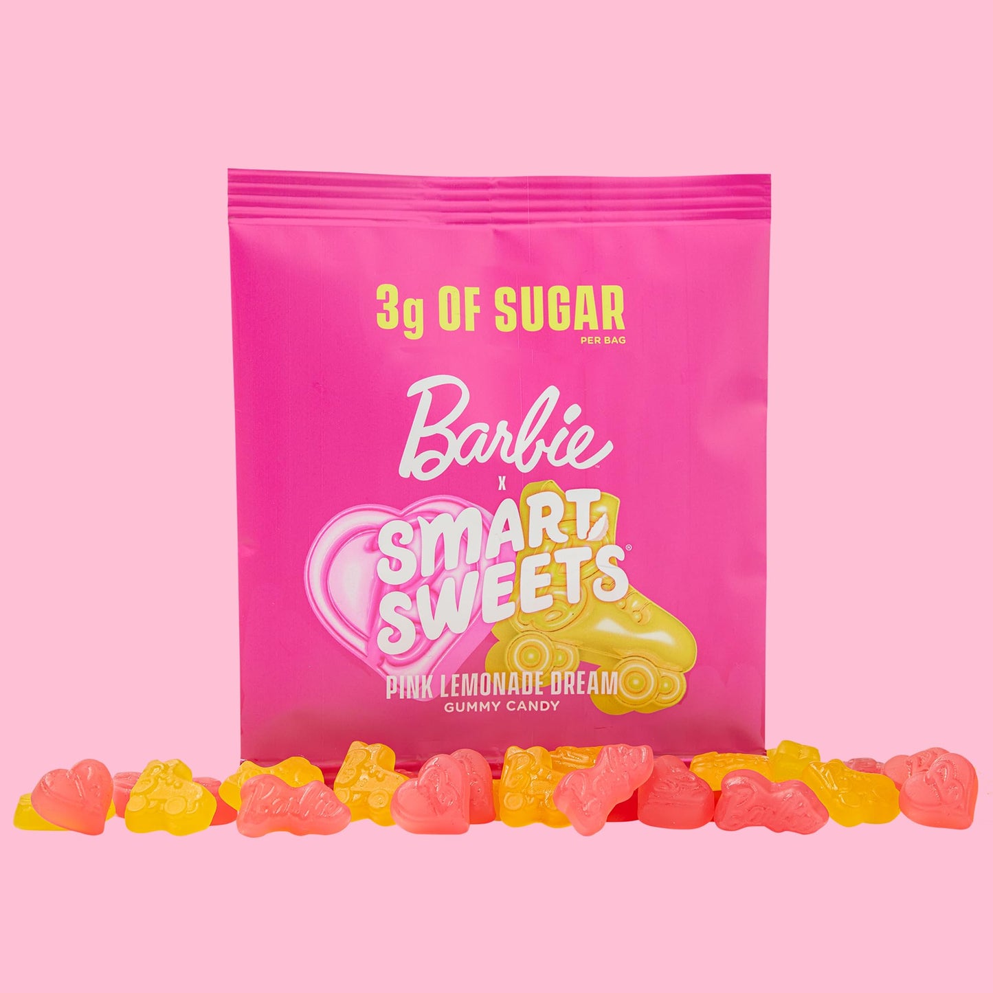 SmartSweets Gummy Candy, Low Sugar, Gluten-Free, 1.8oz (Pack of 14), Pink Lemonade Flavor