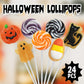Halloween Lollipop Suckers  24 Pieces of Bulk Suckers Individually Wrapped  Colorful Candy Lollipops for Trick or Treat Bags  Fun Halloween Shaped Candy Party Favors
