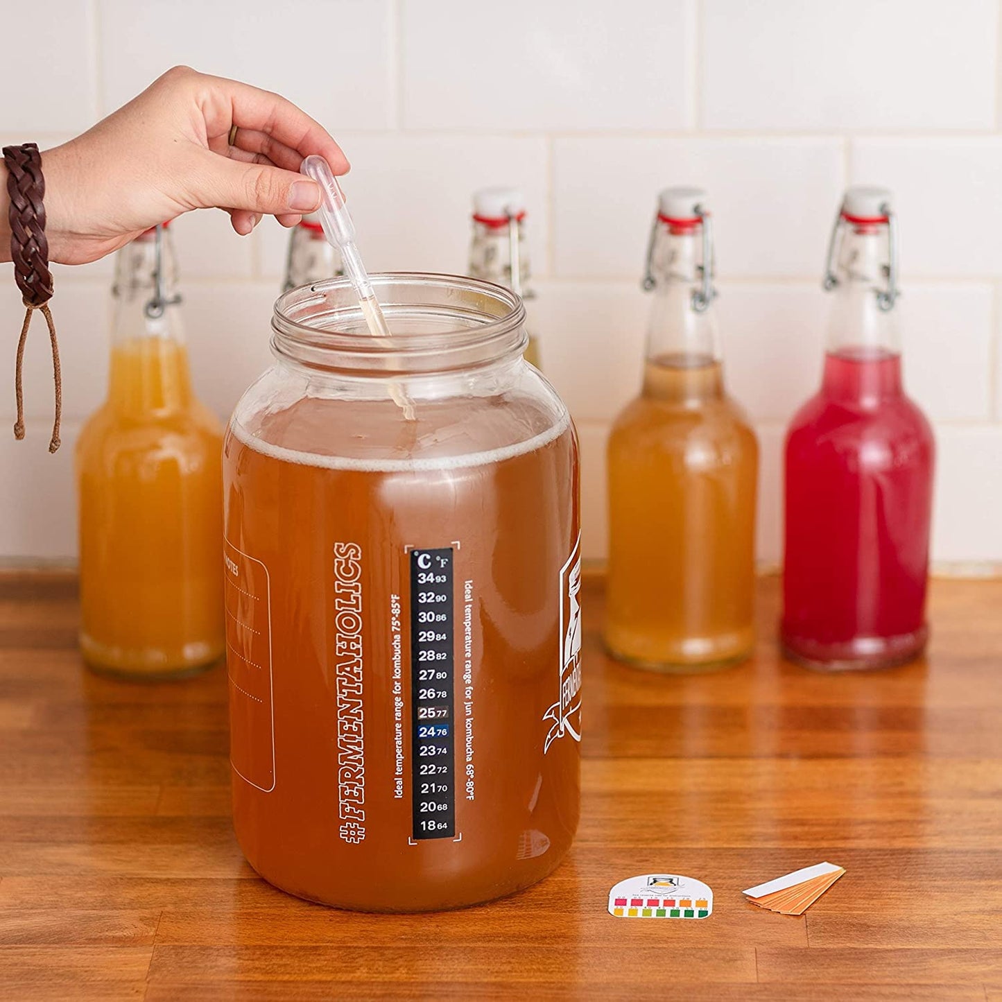 Fermentaholics Kombucha SCOBY Starter Culture - Six Ounces of Mature Starter Tea for Brewing Half Gallon Batch