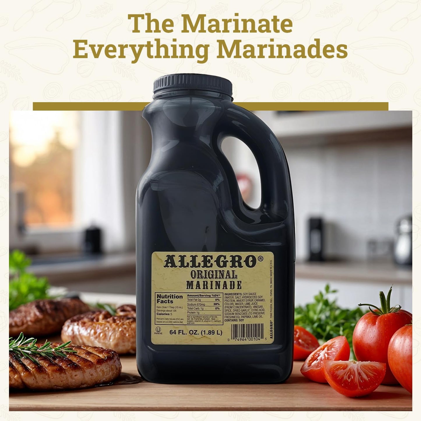 ALLEGRO - The Marinate Everything Marinades - Original 64 oz, Pack of 1