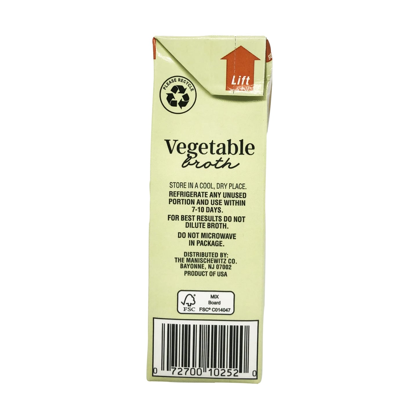 Broth Vegtable Aseptic