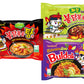 Pinstar Premium Samyang Spicy Hot Chicken Ramen Variety Pack - 11 Flavors, 54.2 Ounce, Includes FREE Chopsticks