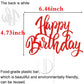 Notbadsys Birthday Cake Decorations, Gold Glitter Letters, Red, Model S1-1-(????)