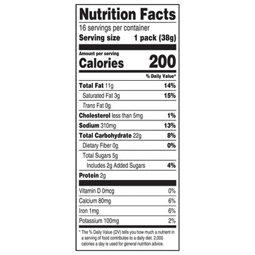 RITZ Cheese Sandwich Crackers, Family Size, 96 Snack Packs (6 Boxes, 6 Crackers Per Pack)
