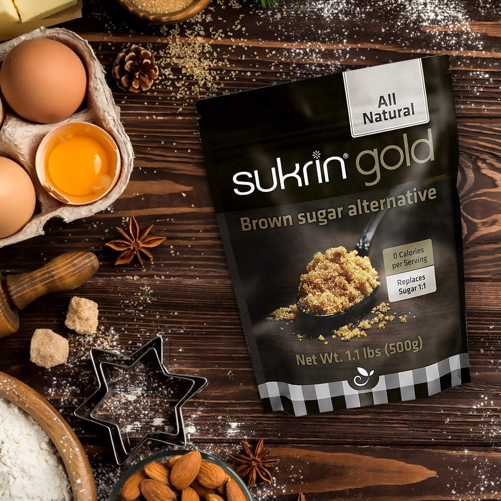 Sukrin Gold - The Natural Brown Sugar Alternative - 1.1 lb Bag