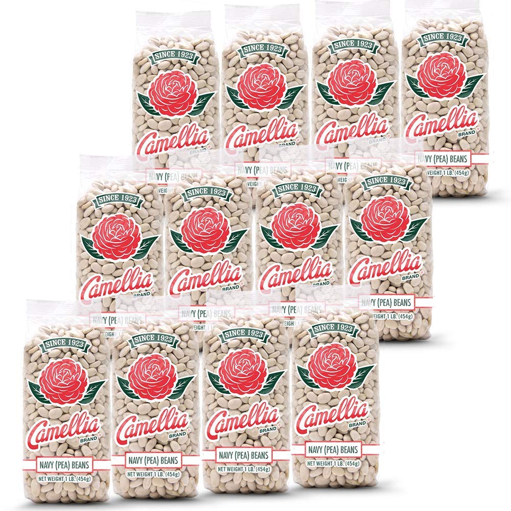 Camellia Brand Dried Navy (Pea) Beans, 1 Pound (Pack Of 12)