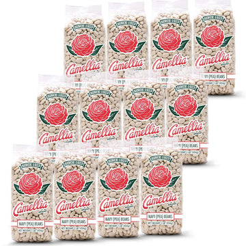 Camellia Brand Dried Navy (Pea) Beans, 1 Pound (Pack Of 12)