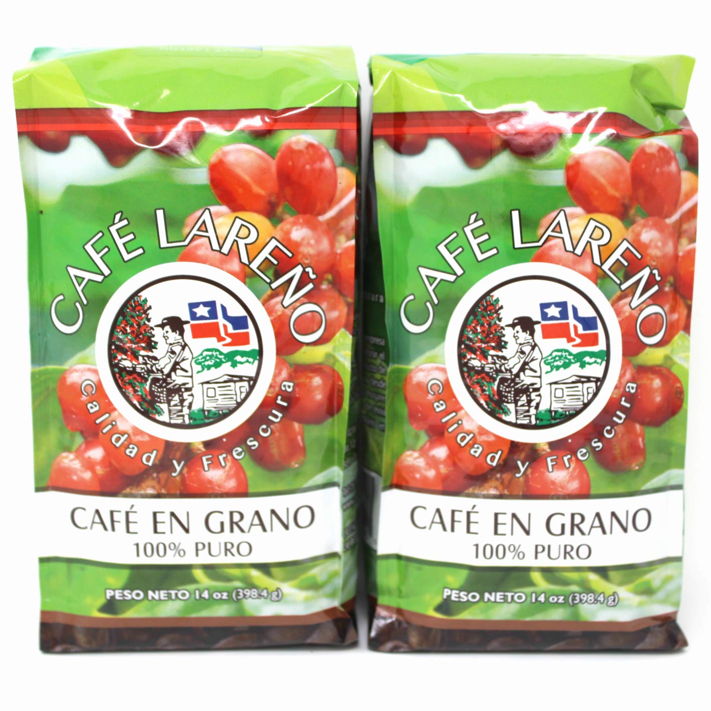 Cafe Lareno Roasted Coffee Beans - 14 Ounces (2 Pack)