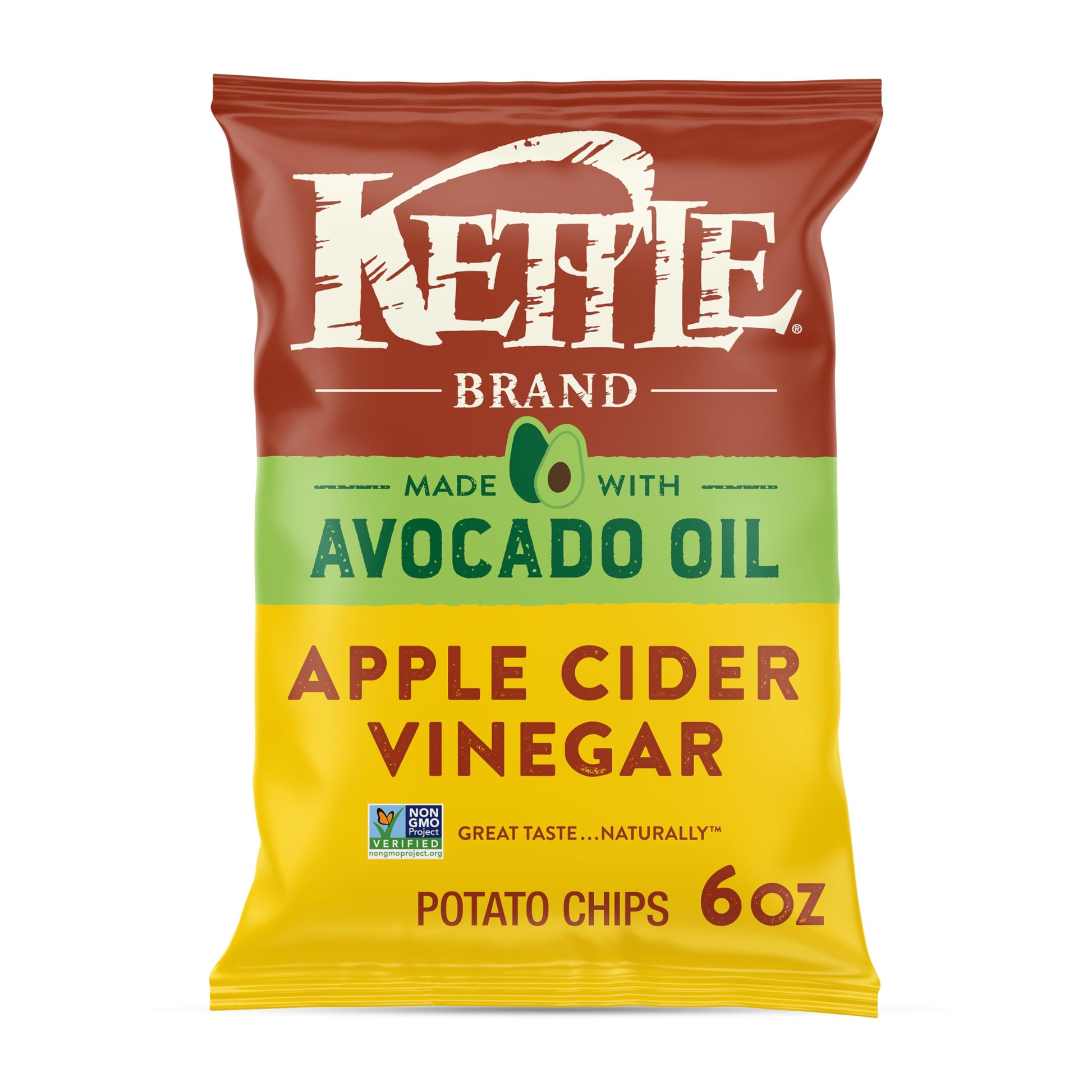 Kettle Brand Made with Avocado Oil Apple Cider Vinegar Chips  6 Oz Bag