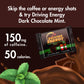 ZenEvo Driving Energy Bites - Dark Chocolate Mint, 150mg Caffeine, Low Carb Healthy Snack, 30 Count