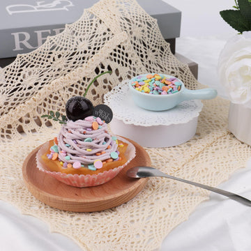 Pastel Confetti Sprinkle For Cake Decorating, Mix Rainbow Flat Round Sugar, Ideal For Cookie, Macaron, Cupcake, Ice Cream Topper