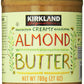 Kirkland Signature Creamy Almond Butter, 27 Ounce - Pack of 3 Jars, Nutritious Snack