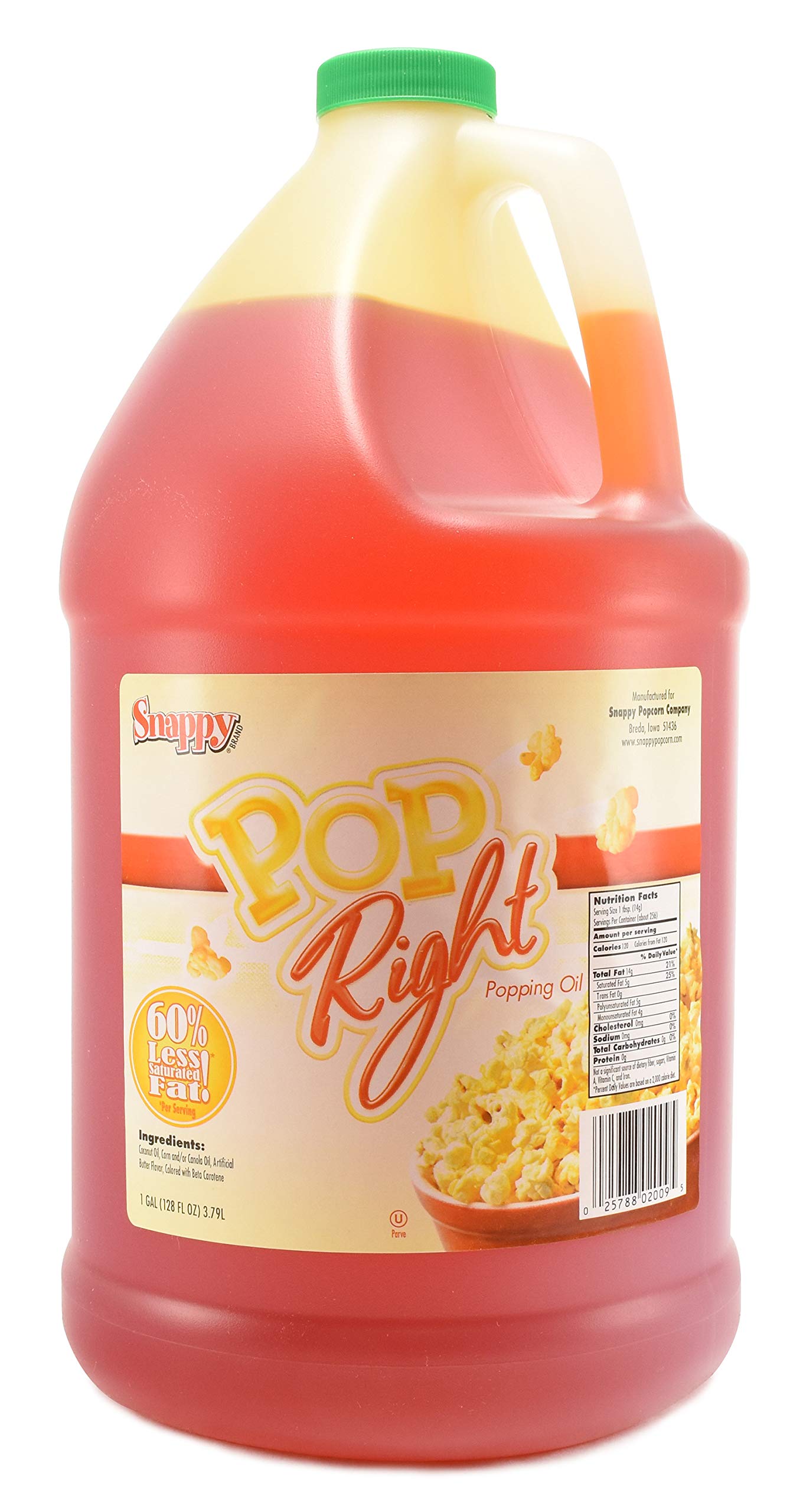 SNAPPY Popcorn Oil, 1 Gallon, 9 Pound (Pack of 1)