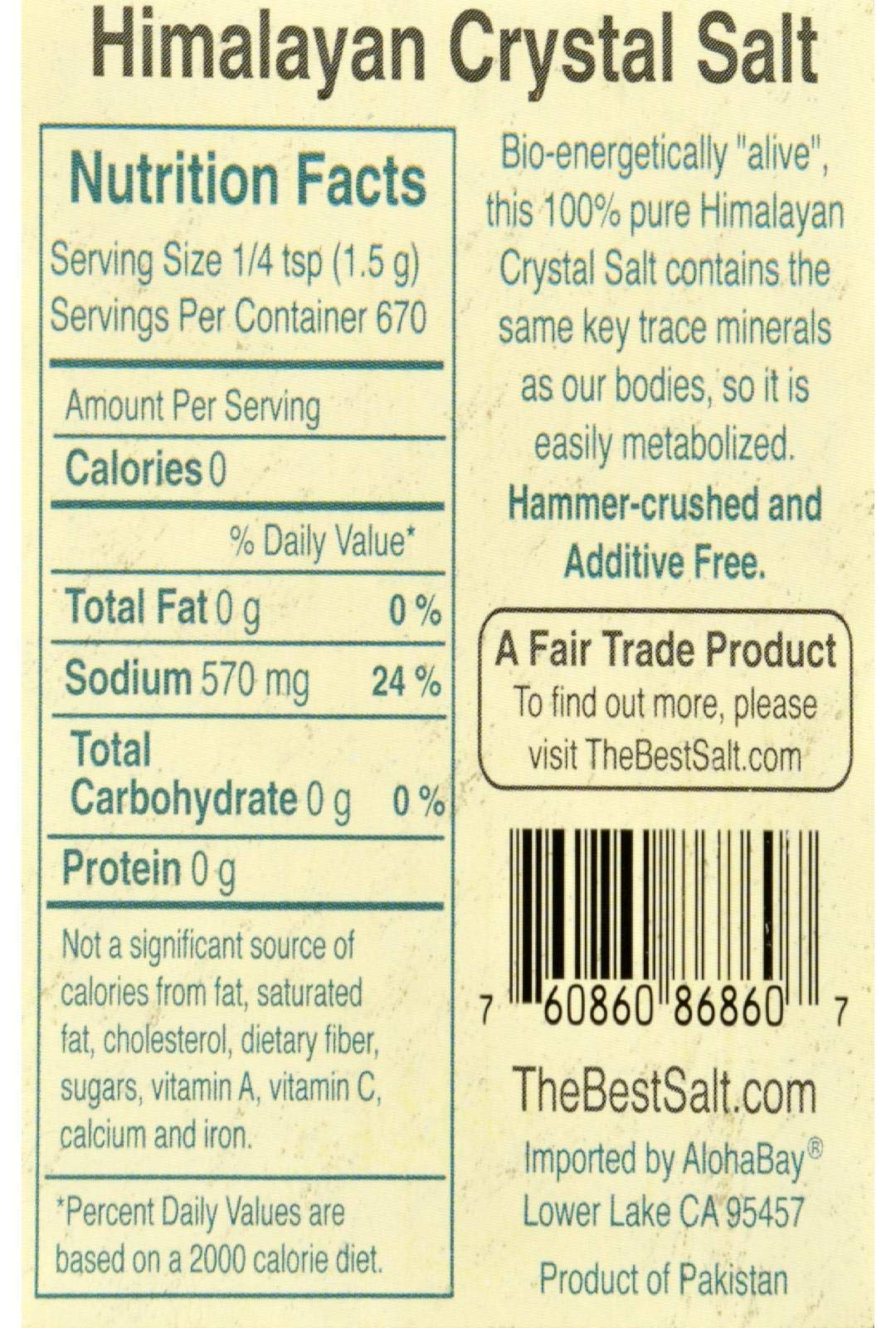 Aloha Bay Table & Cooking Salt, 35 Ounce, Pack of 1, Model 8686