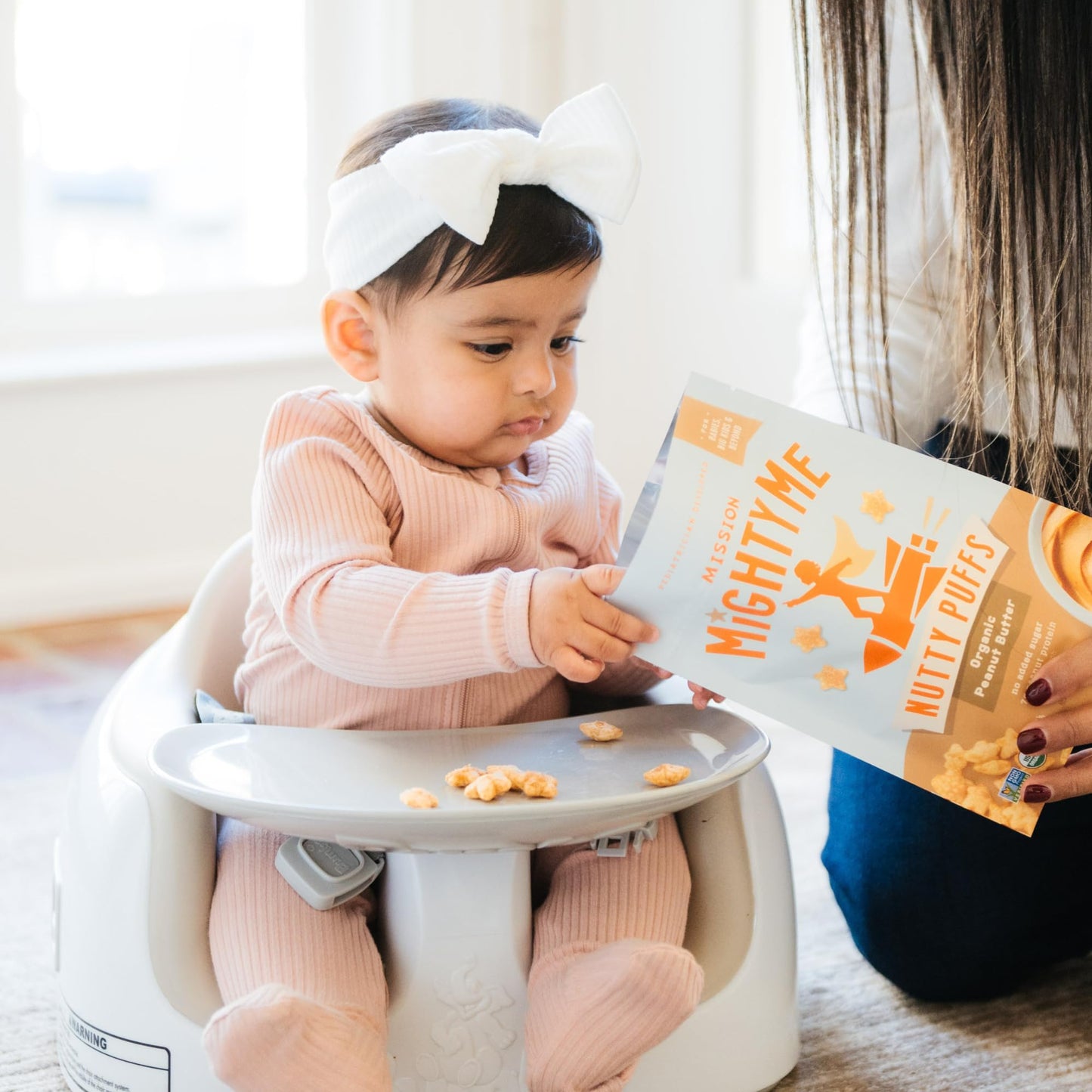 Mission Mightyme Nutty Puffs - Peanut Butter Puffs Variety Pack - Pediatrician Developed - Usda Organic, Plant-Based Protein, Gl