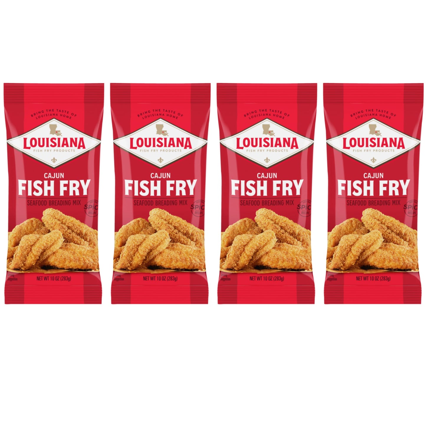 Louisiana Fish Fry Products Cajun Fry, 10 Oz (Pack Of 4)