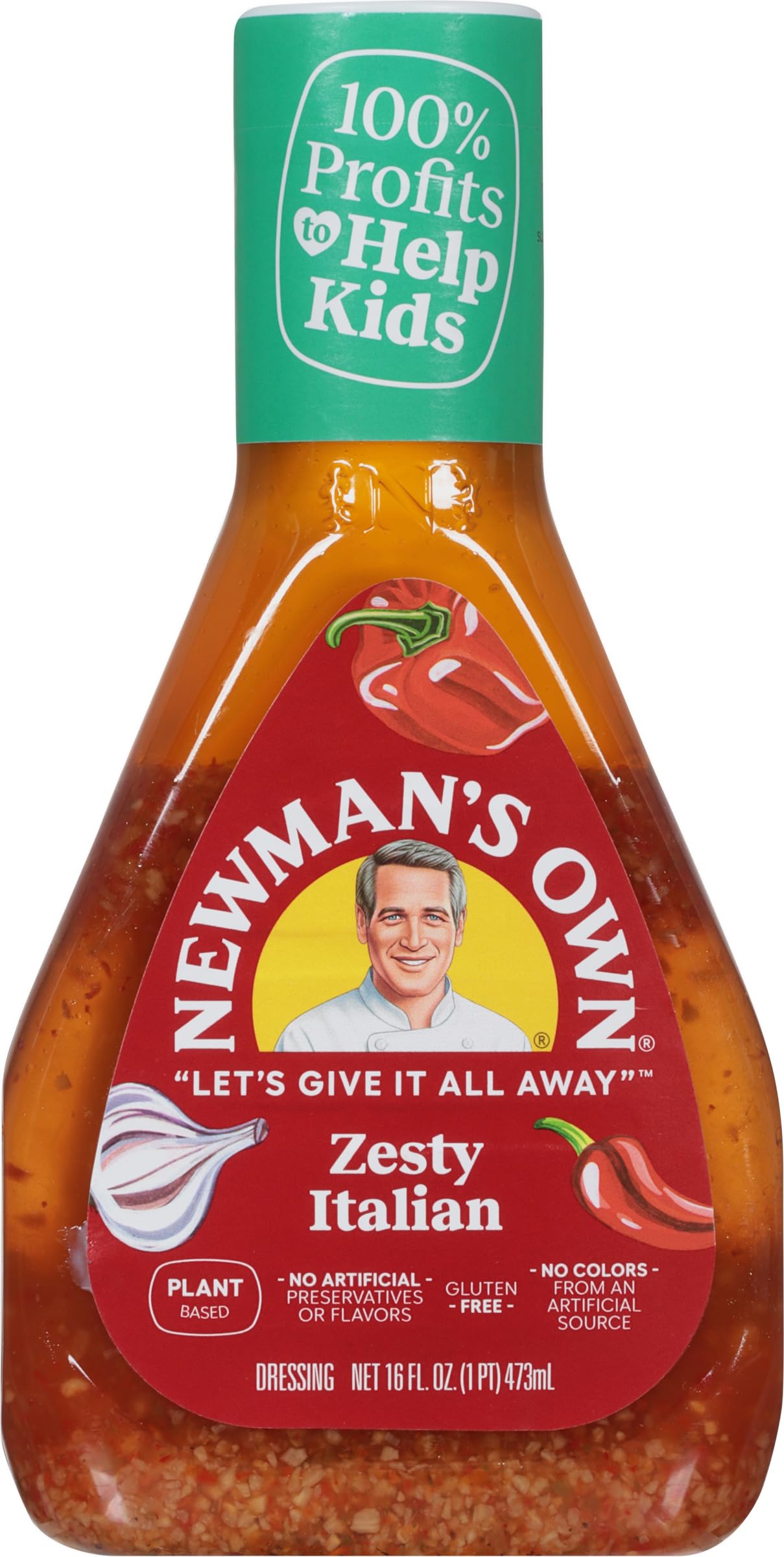 NewmanS Own Zesty Italian Salad Dressing  16-Oz.