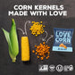 LOVE CORN Sampler Variety Pack 0.7oz x 8 Bags [2x Sea Salt  2x Sour Cream and Onion  1 Each of Cheddar  BBQ  Salt & Vinegar and Hot & Spicy] - Delicious Crunchy Corn - Healthy Family Snacks - Gluten Free  Kosher  NON-GMO