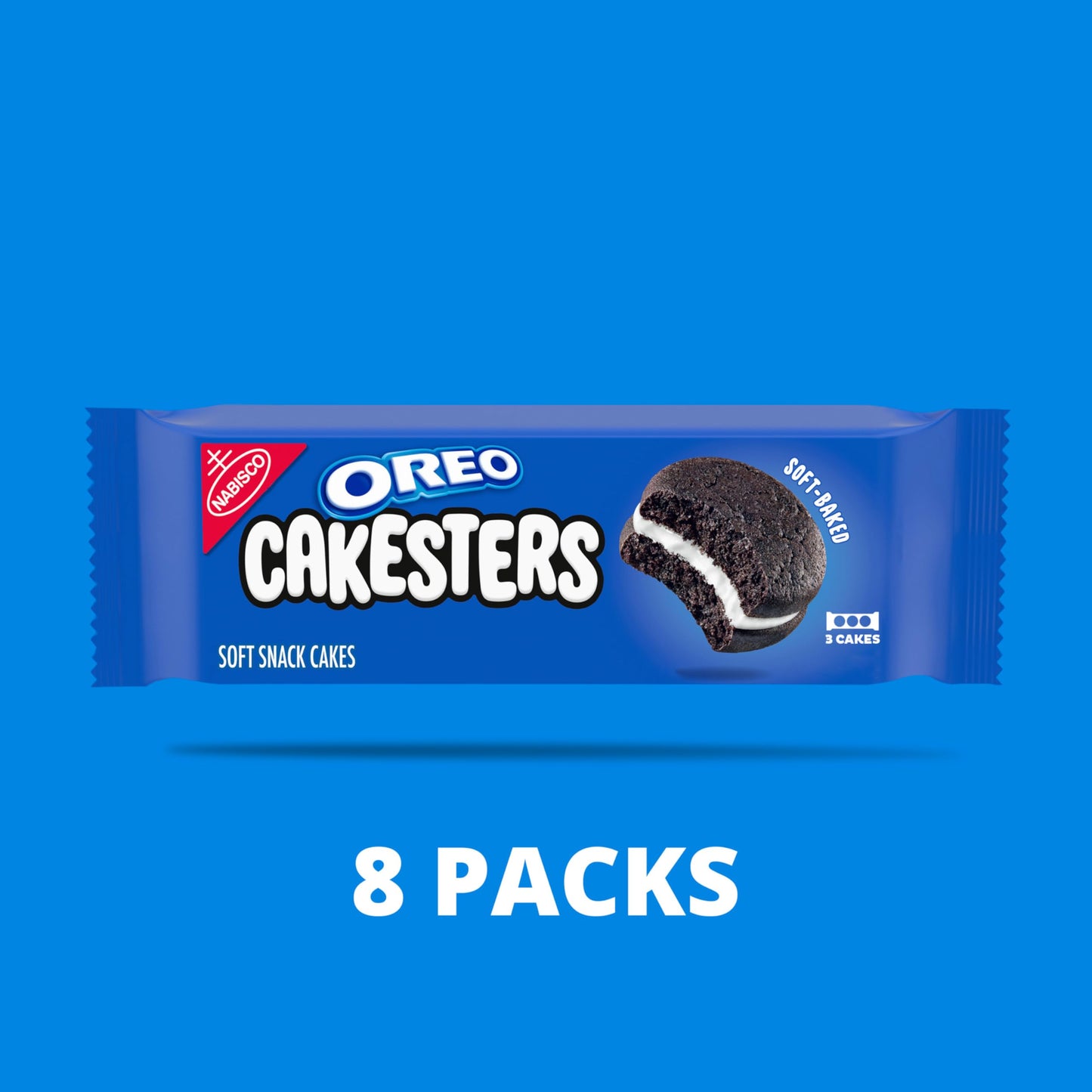 Oreo Cakesters Soft Snack Cakes, 8-3.03 Oz Snack Packs