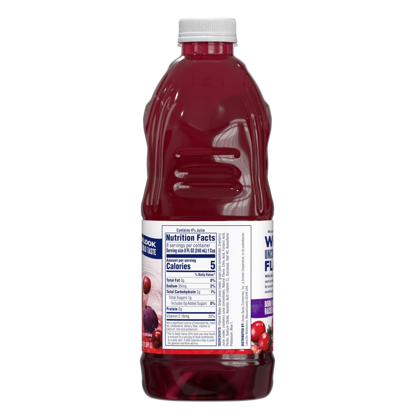 Ocean Spray Diet Cran-G  Juice Drink, 64 Fl Oz Bottle, Pack of 8
