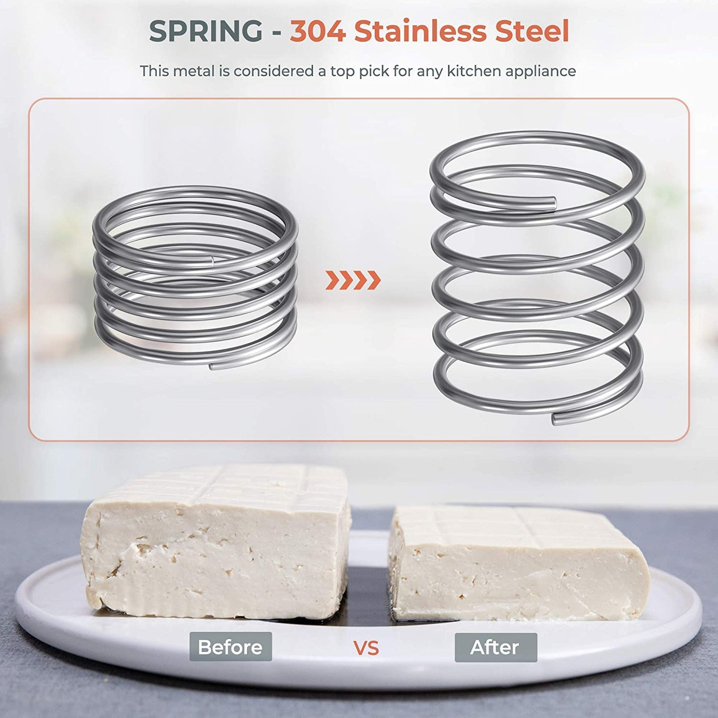 Large Tofu Press, Yarkor Tofu Presser For 12-16 Oz Bricks Firm Tofu Or Extra Firm Tofu, Built-In Drip Tray, Simple And Effective
