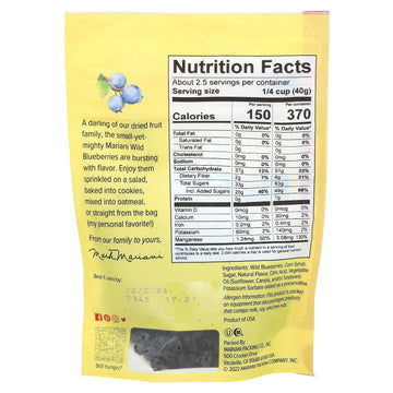 Mariani Premium Dried Wild Blueberries, 3.5 Ounce