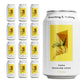 Something & Nothing Yuzu Flavoured Sparkling Water, Vegan, Low Calorie, 12 Fl Oz Cans (Pack of 12)