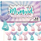 Mermaid Candy Lollipops - 12 Suckers Individually Wrapped - Great For Mermaid Party Favors - Goodie Bags For Kids Birthday - Can