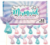 Mermaid Candy Lollipops - 12 Suckers Individually Wrapped - Great For Mermaid Party Favors - Goodie Bags For Kids Birthday - Can