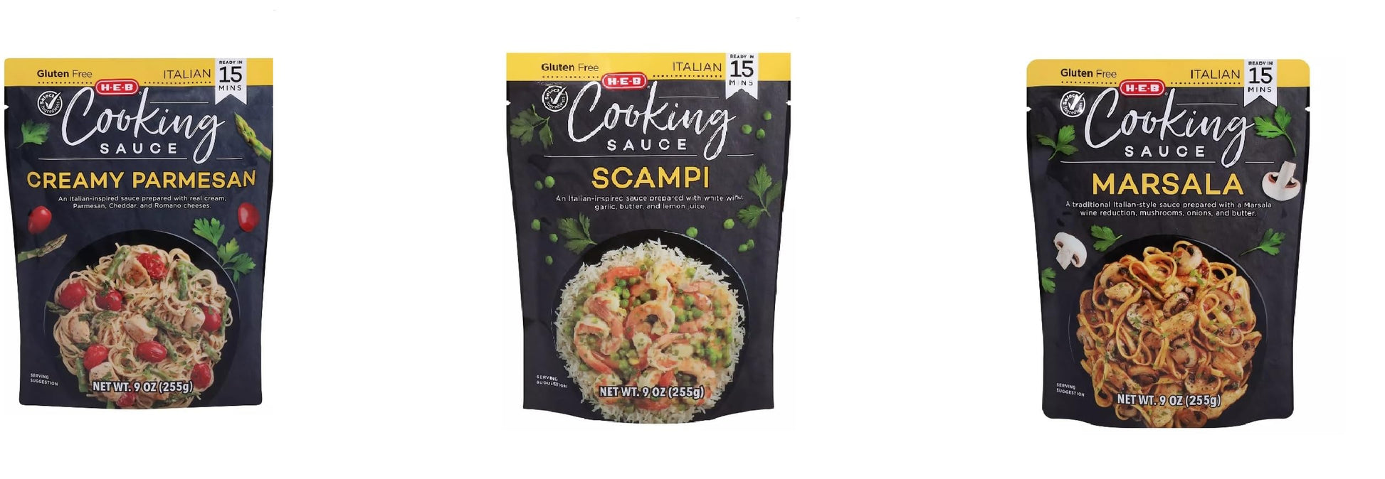 HEB Cooking Sauce Mixes - 3 packages (Italian Food Variety)