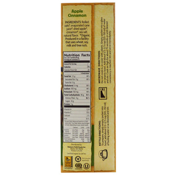 Nature'S Path Organic Instant Hot Oatmeal Apple Cinnamon -- 8 Packets