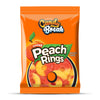 Candy Break Fruity Peach Rings 4 Oz Bag - Sweet & Chewy Gummies Bulk Candy Pack - Snacks For Kids & Grown Ups