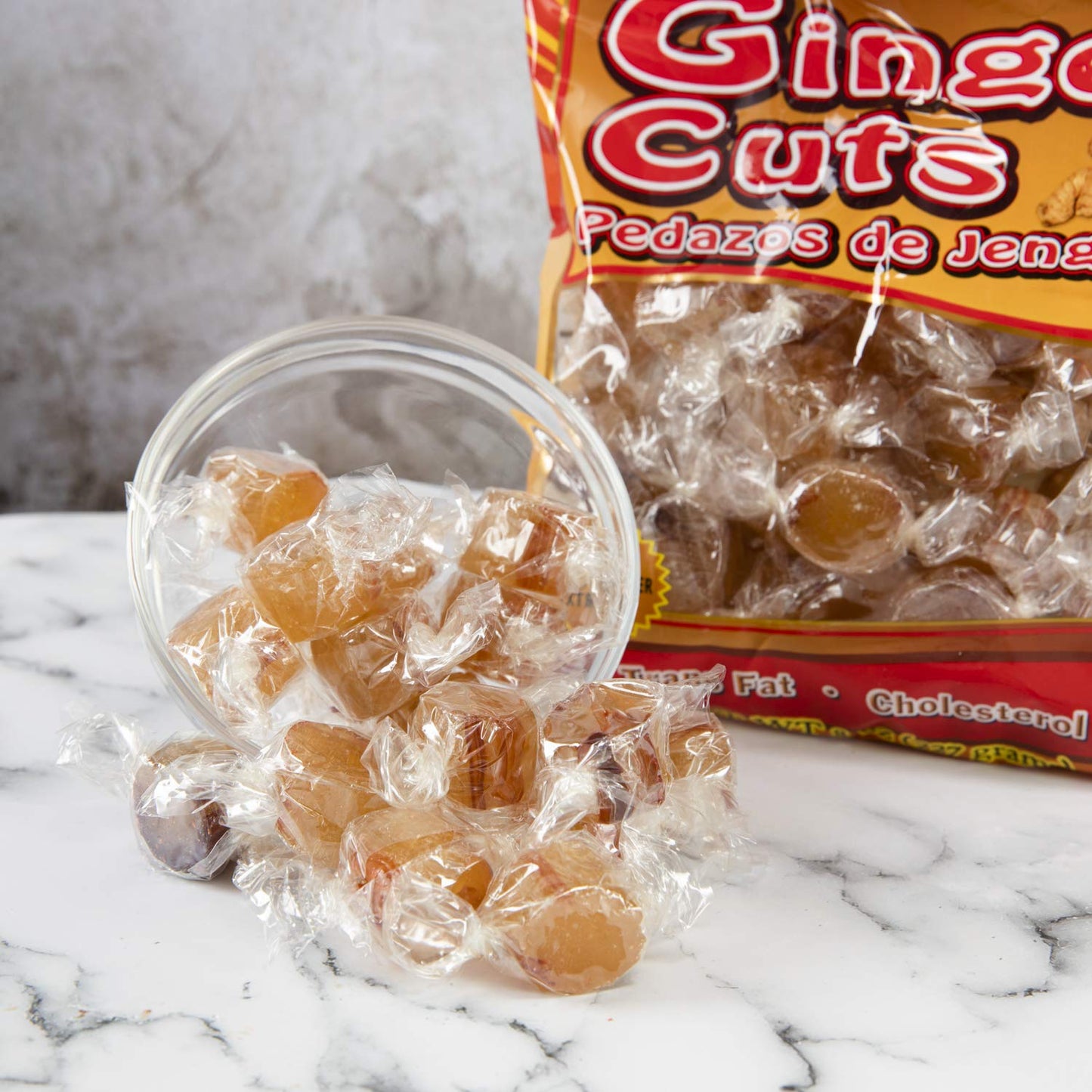 Jamaican Choice Ginger Cuts 100% Real Ginger Kosher  8 Oz (3-Pack)